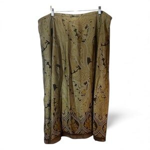 New Lane Bryant Women’s Long Maxi Skirt Size Plus size Paisley 26 28 NWT